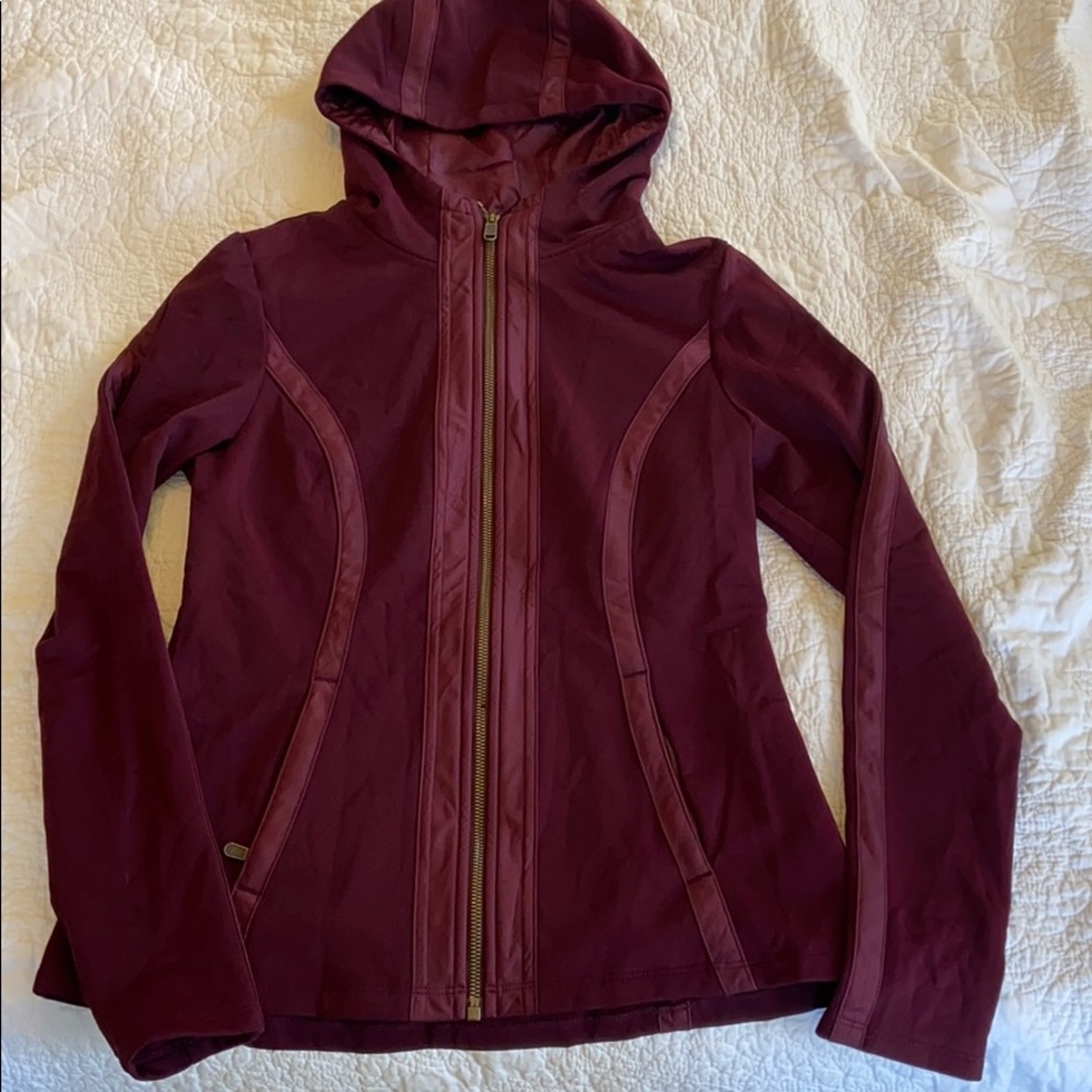 Athleta fitness jacket **with flaw**
